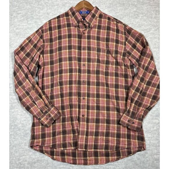 Pendleton Mens Plaid Long Sleeve Button-Up Shirt - Picture 1 of 5